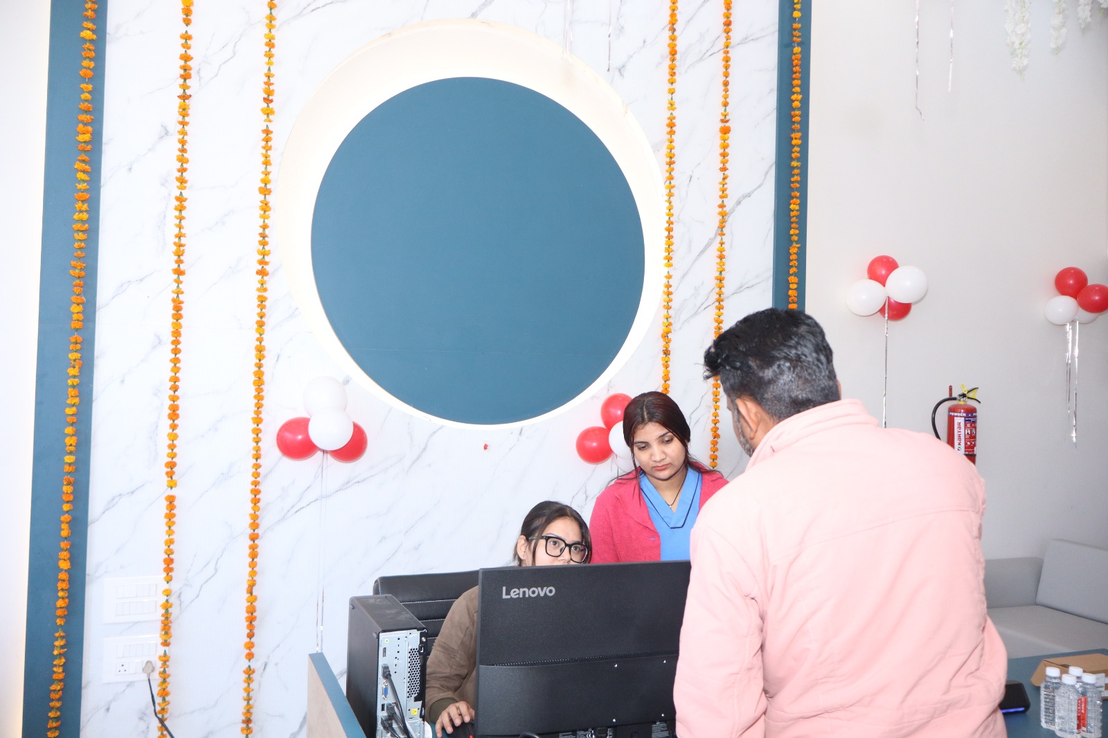 Reception and patient interaction